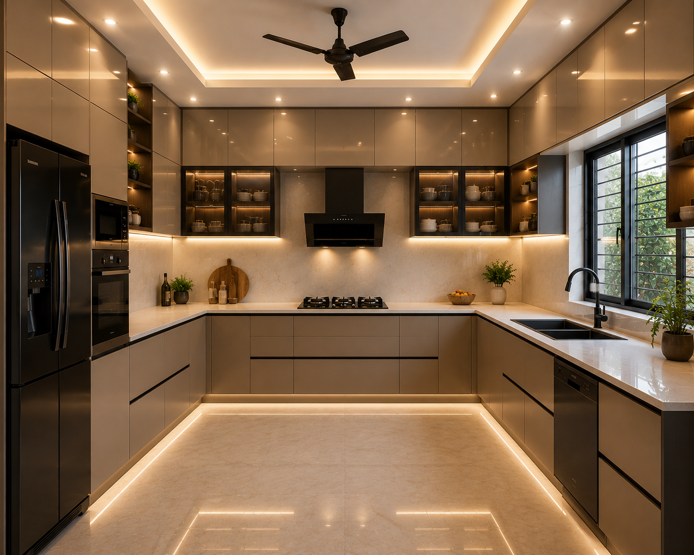 U Shaped Kitchen